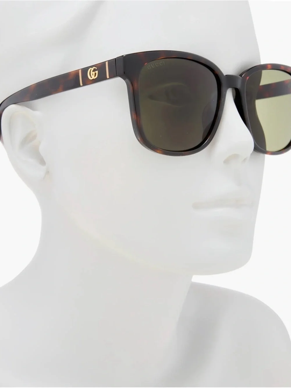 Gucci GG0637SK Tortoiseshell Sunglasses – Green Lenses